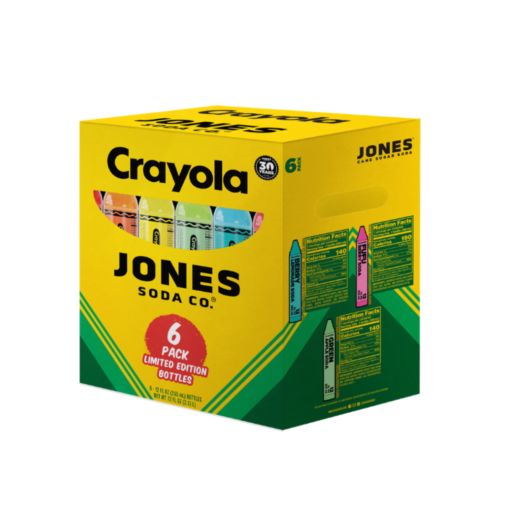 Jones SodaB X Crayola Limited Edition 6-Pack
