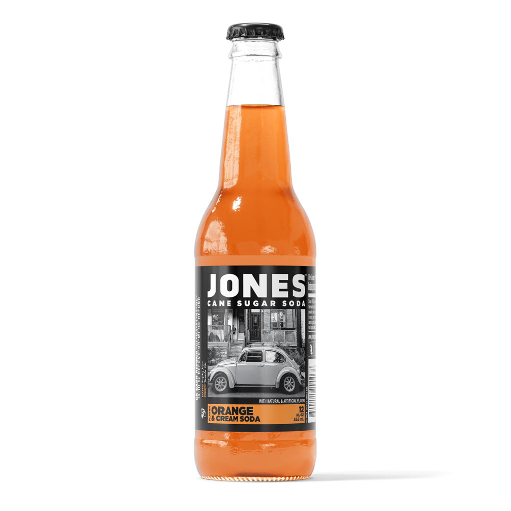 JonesB Orange & Cream Cane Sugar Soda